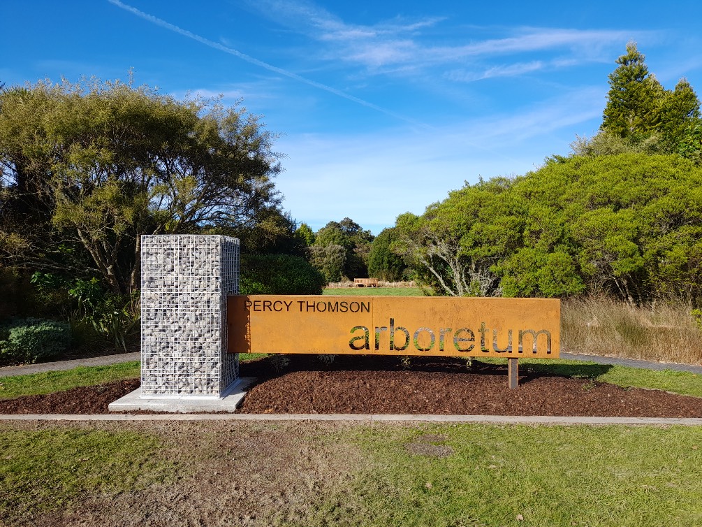 New Percy Thomson Arboretum sign