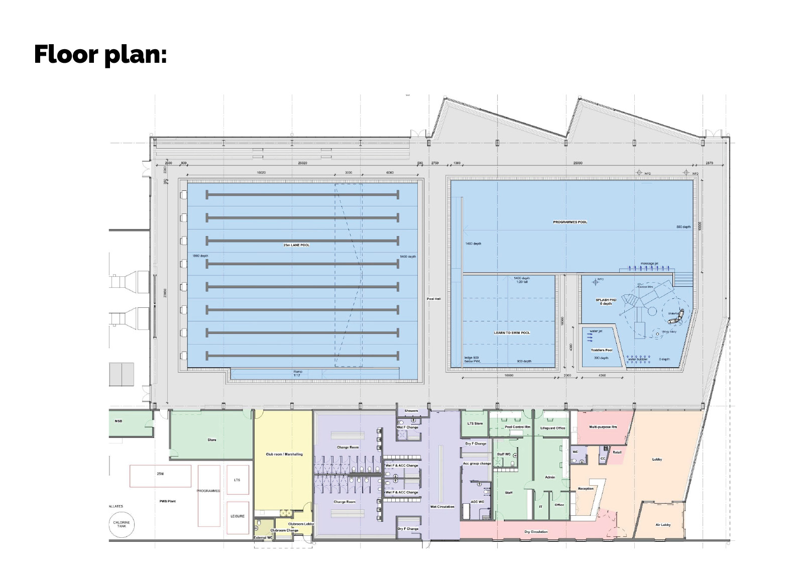 Aquatic Centre Floor Plan